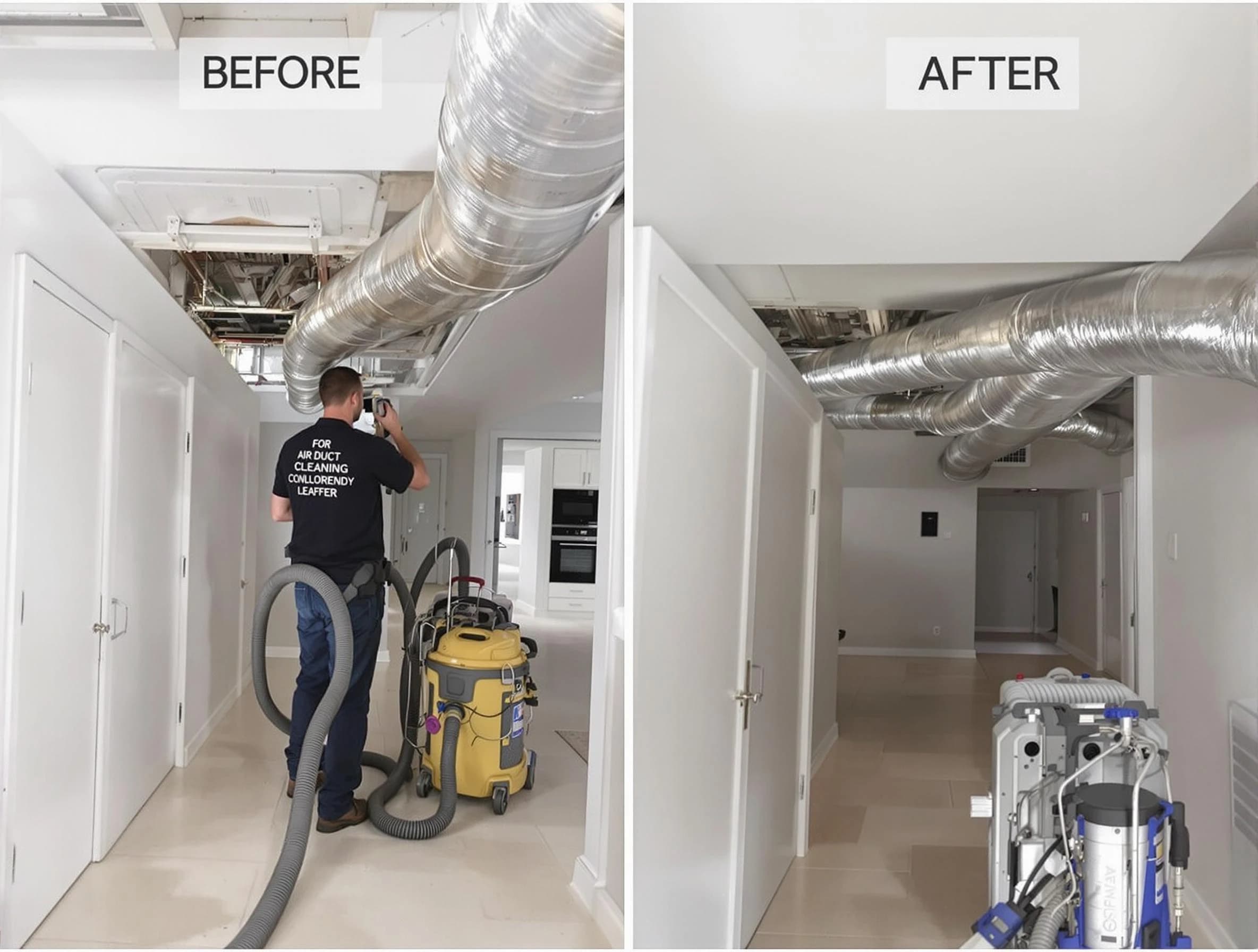 Costa Mesa Air Duct Cleaning professional performing thorough air duct cleaning in Costa Mesa