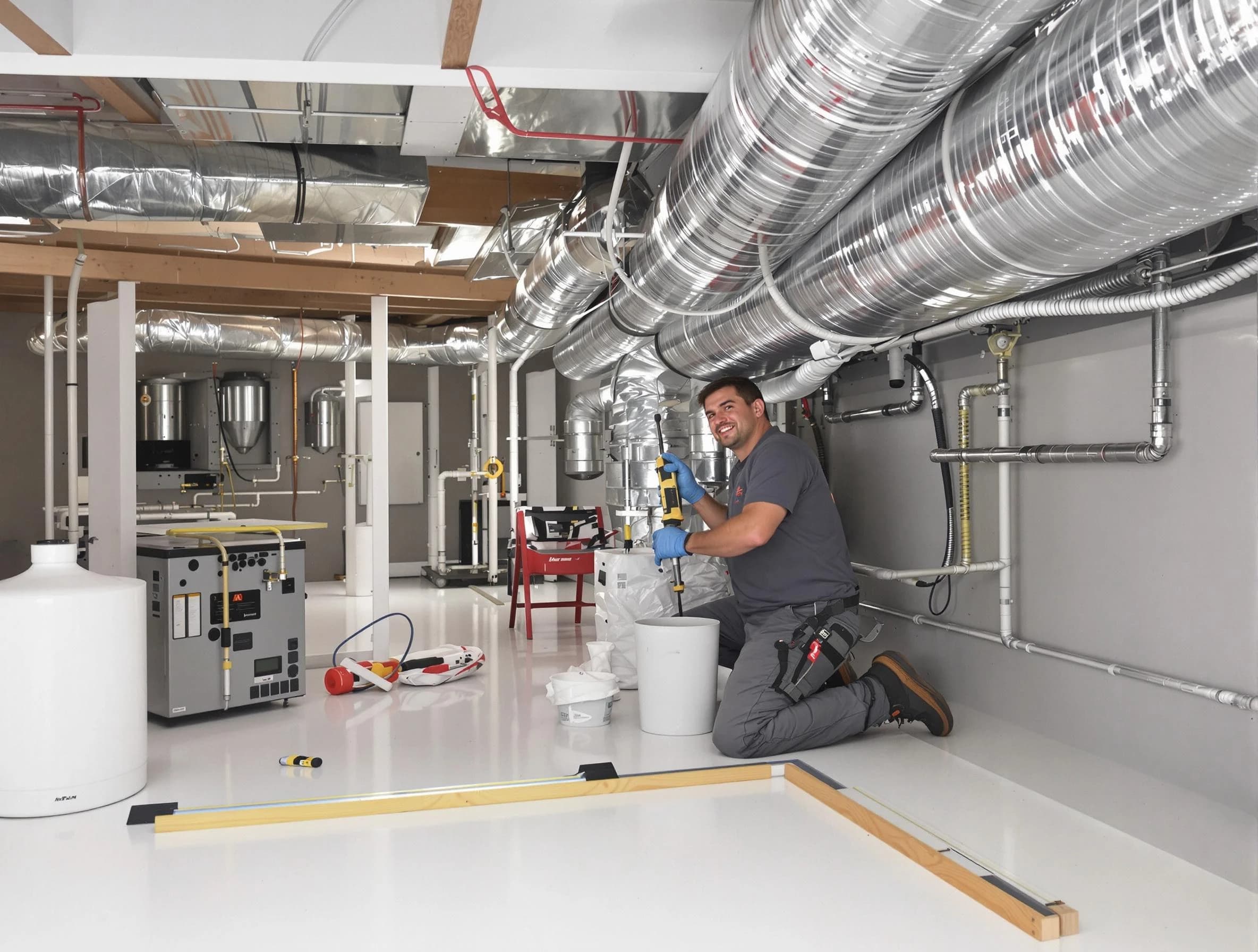 Professional duct sealing service by Costa Mesa Air Duct Cleaning in Costa Mesa